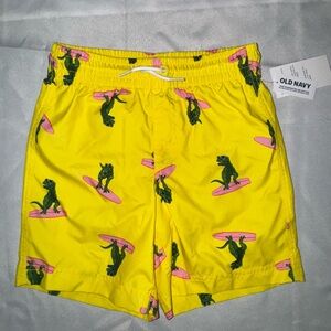 Old Navy Kids dinosaur swim shorts UPF 50. New Size 8